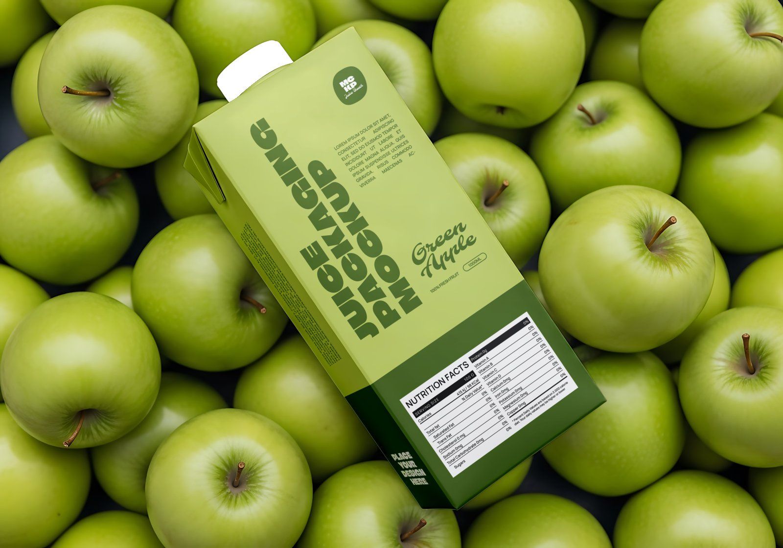 Juice Store Mockup Bundle Fresh Juice Branding & Packaging