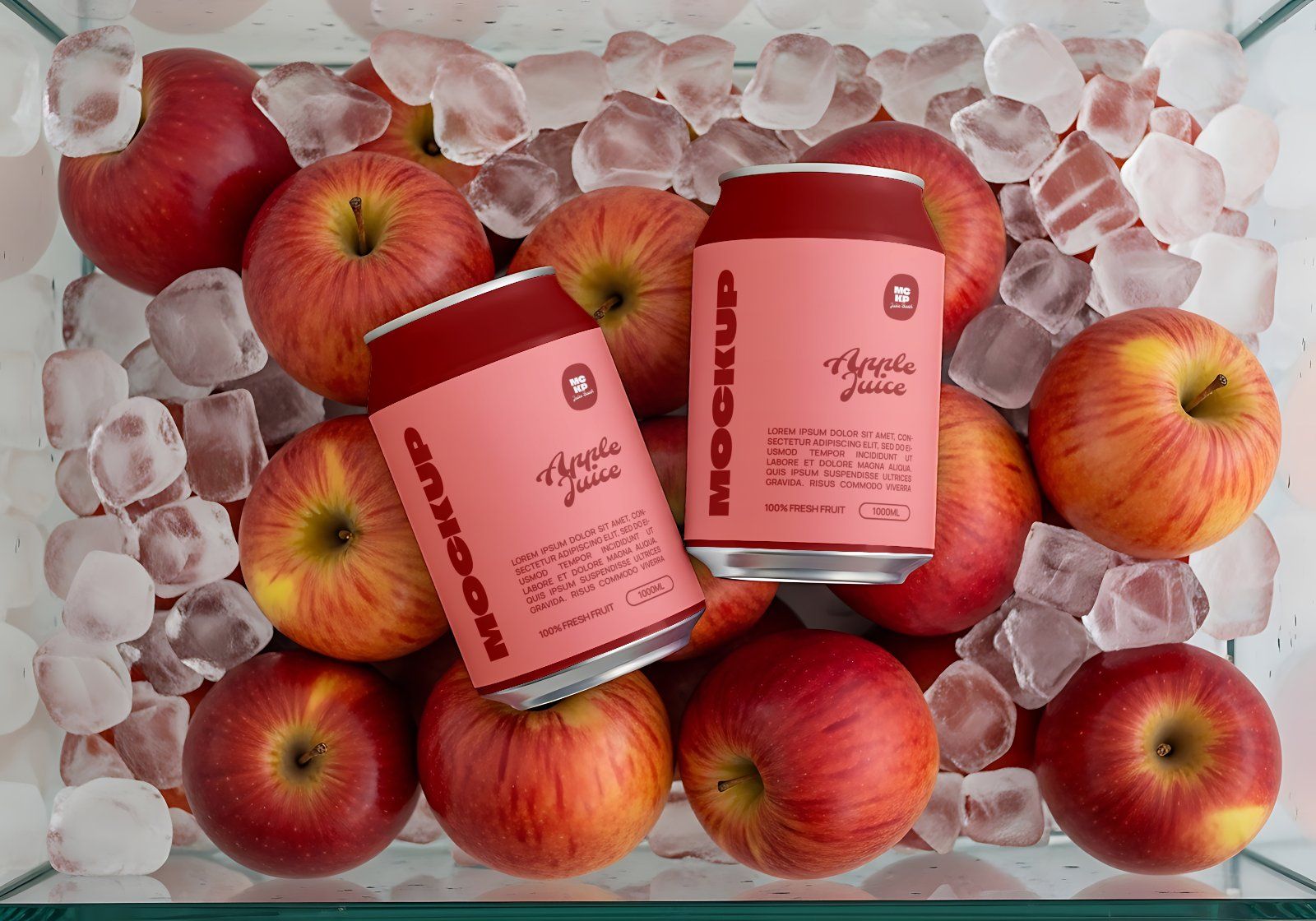 Juice Store Mockup Bundle Fresh Juice Branding & Packaging