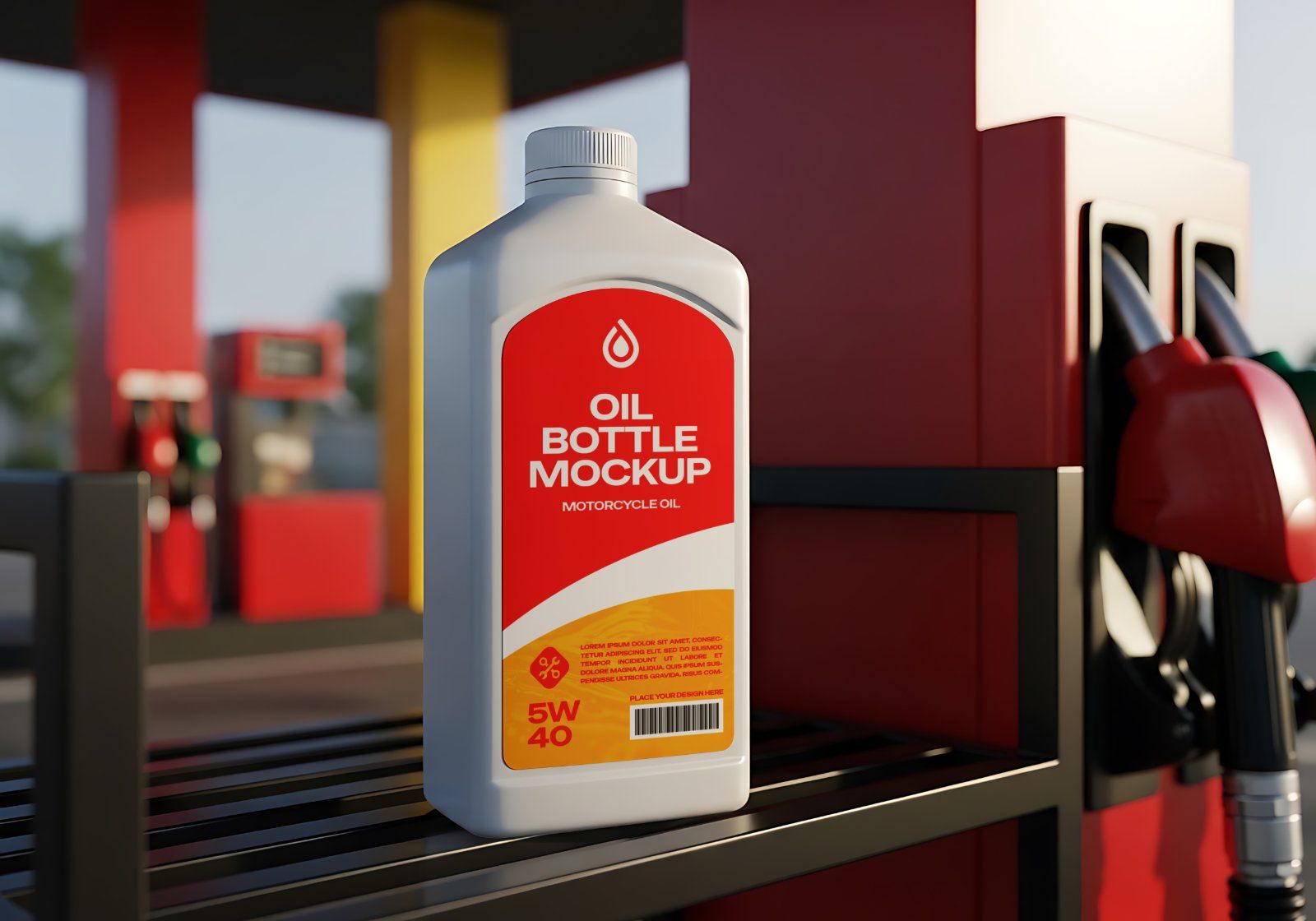 Premium Gas Station & Fuel Station Branding Mockup Bundle – 15 High-Res PSD Scenes for Energy Identi