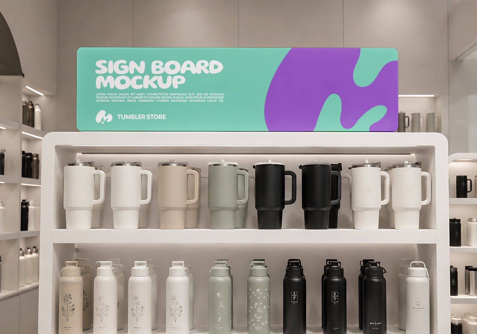 Premium Branding Tumbler Mockup
