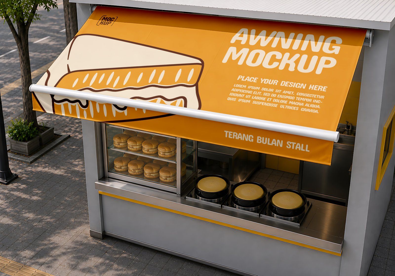 Premium Branding Martabak Stall Mockup — image 7