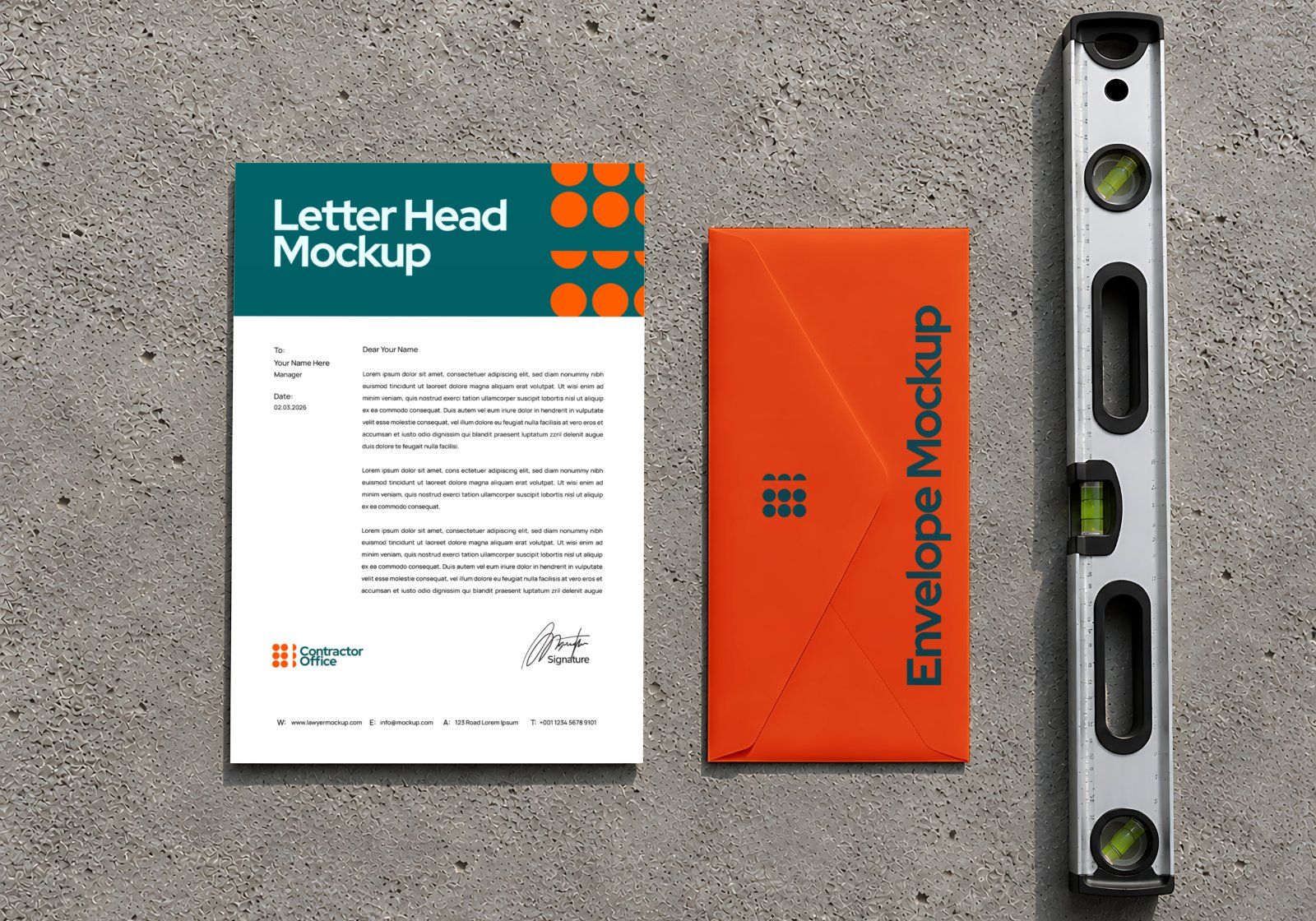 Contractor Company Branding Mockup Bundle - 15 PSD Templates Building Contractor & Architecture — image 14