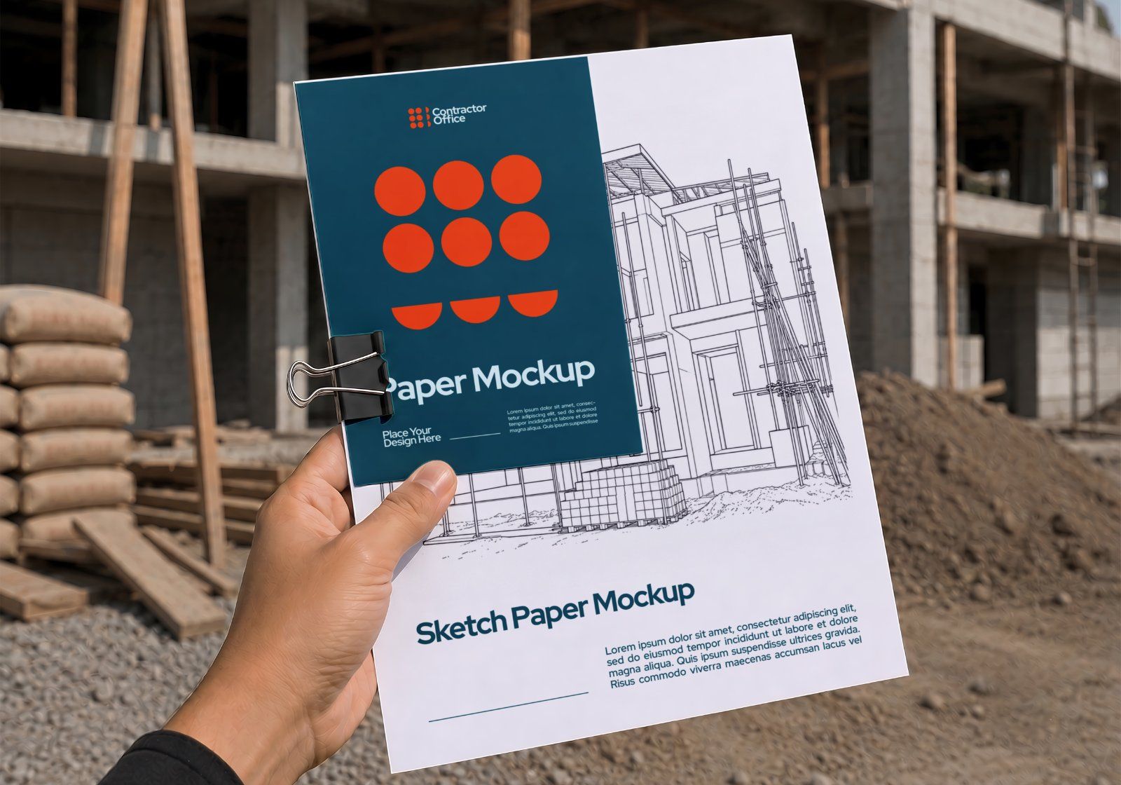 Contractor Company Branding Mockup Bundle - 15 PSD Templates Building Contractor & Architecture — image 6