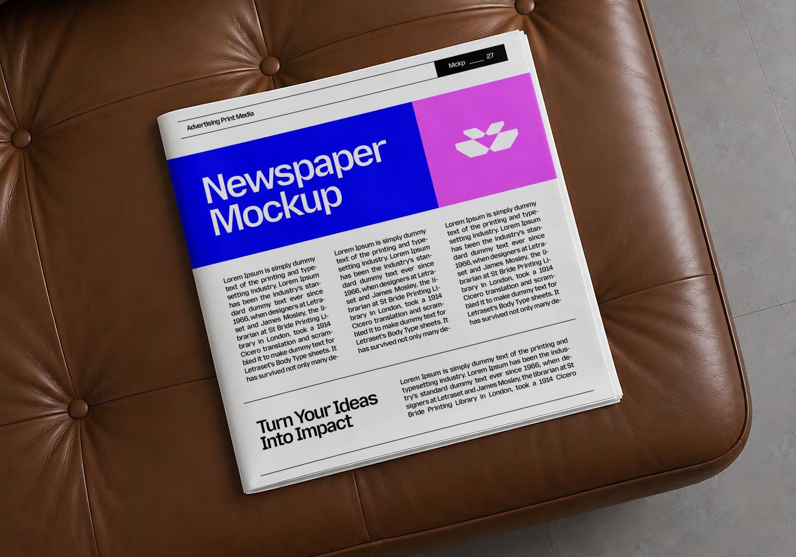 Print Ads Media Mockup Bundle - Advertising & Print Media Brand Identity 15 PSD Mockup Set — image 19