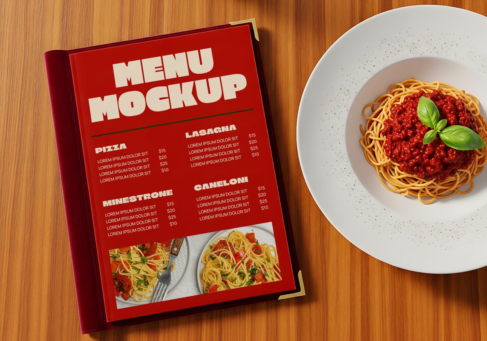 Premium Branding Italy Restaurant Mockup