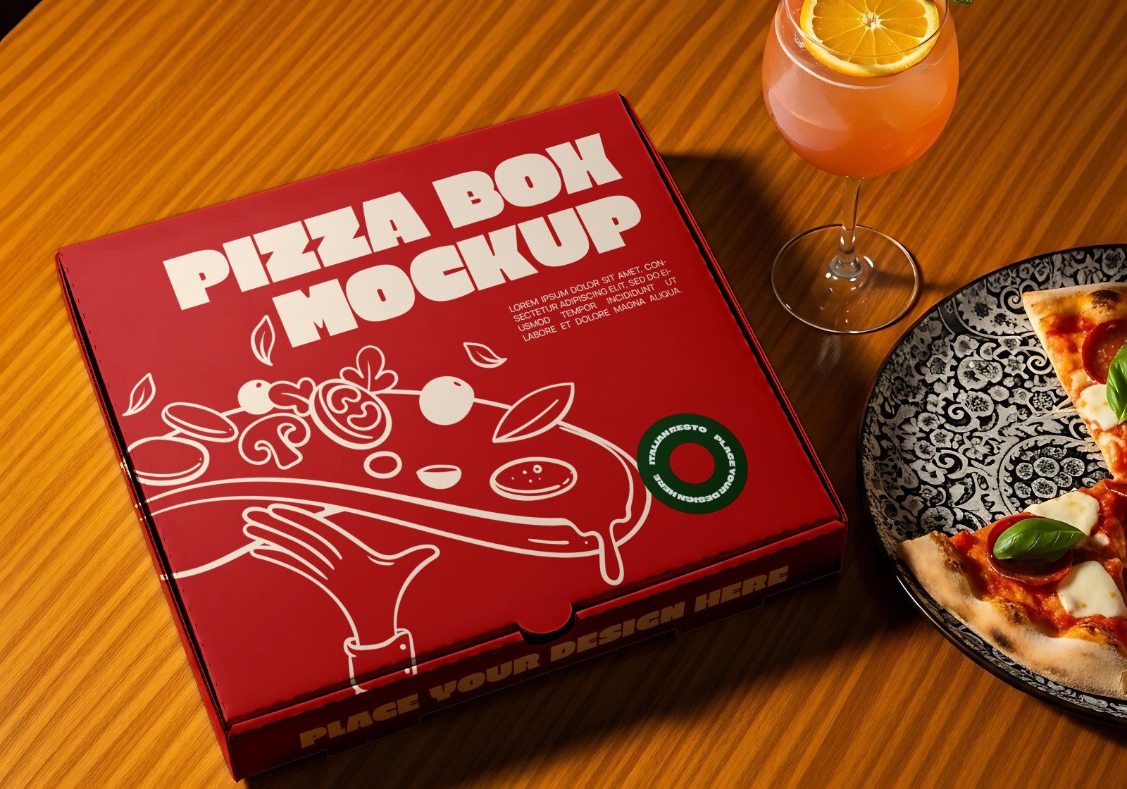 Premium Branding Italy Restaurant Mockup