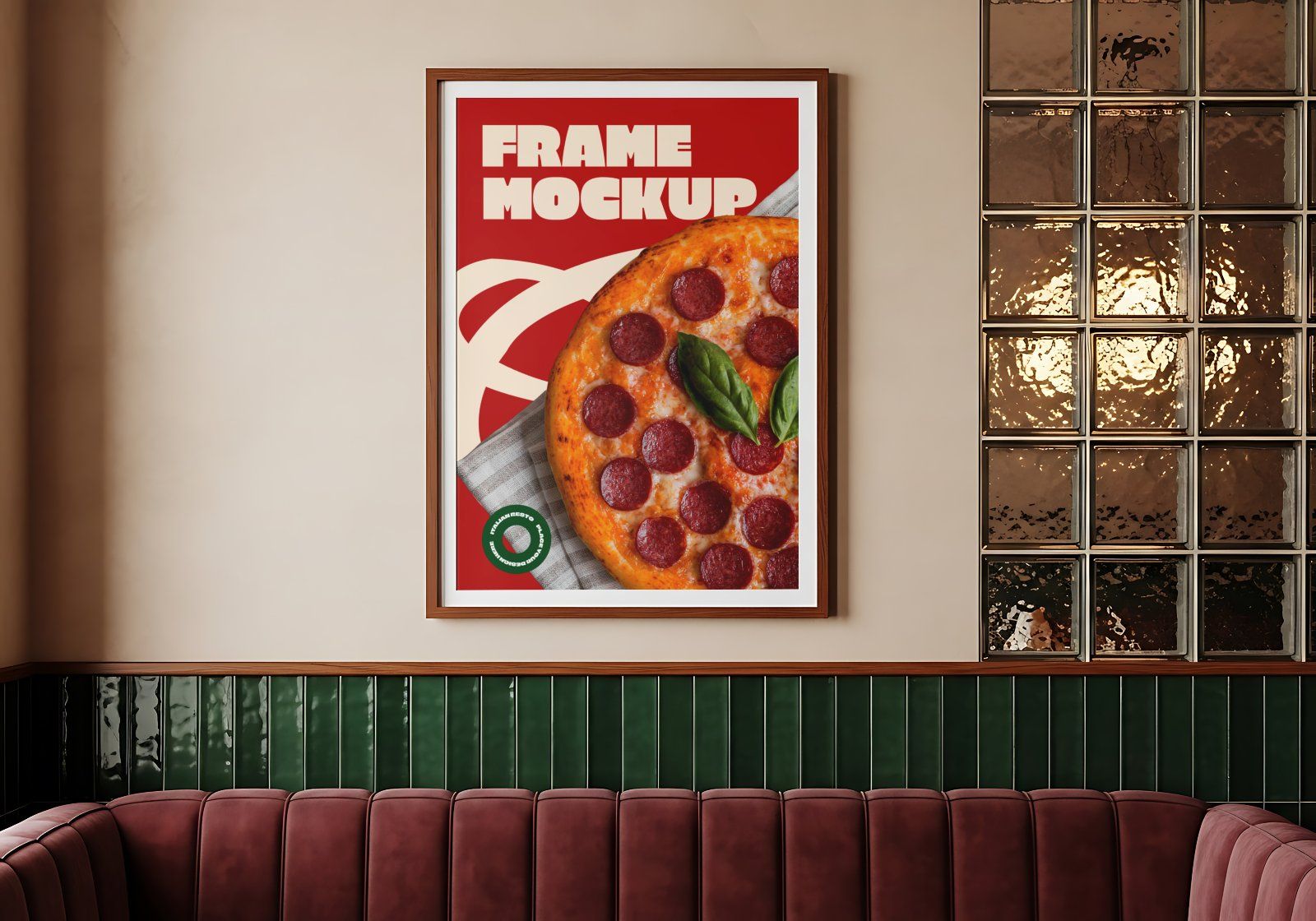 Premium Branding Italy Restaurant Mockup