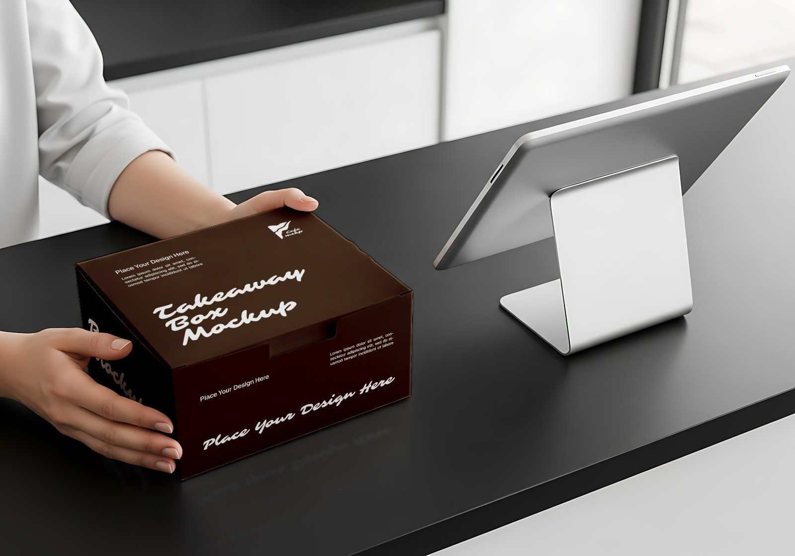 Premium Branding Brown Coffee Cafe Mockup