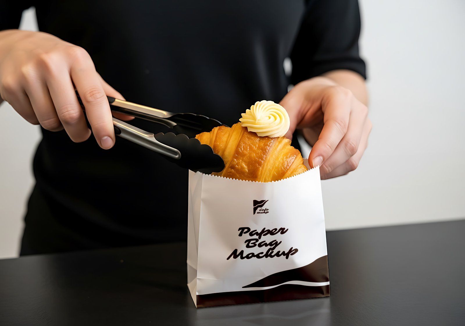 Premium Branding Brown Coffee Cafe Mockup