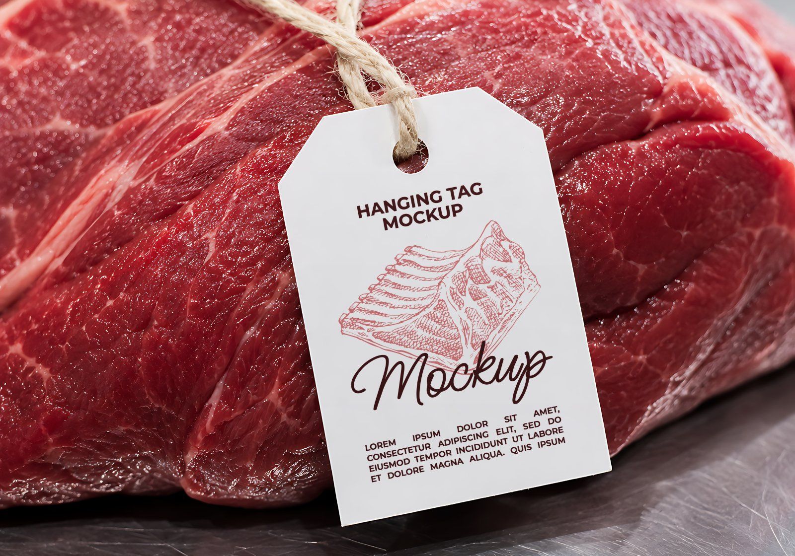 Premium Branding Steak Store Mockup