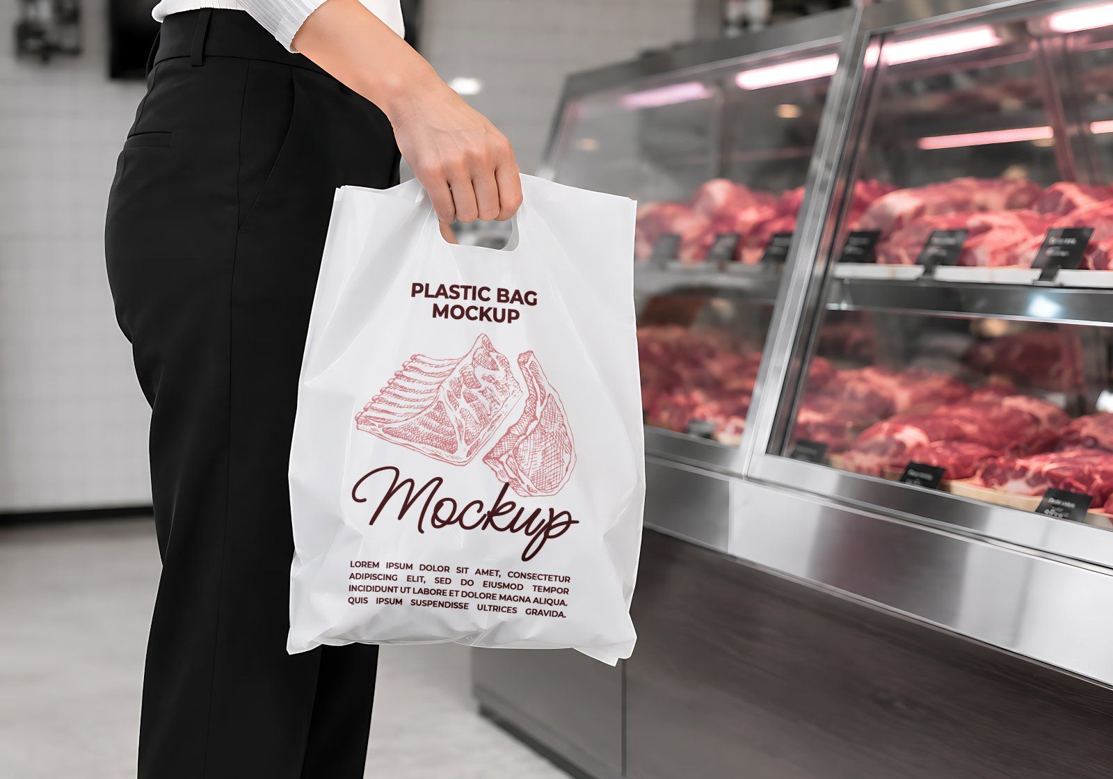 Premium Branding Steak Store Mockup