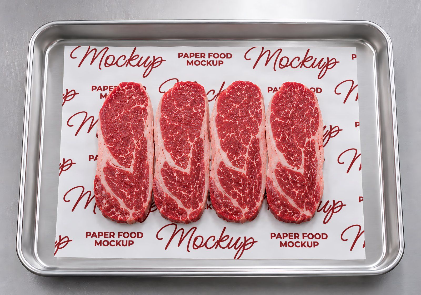 Premium Branding Steak Store Mockup