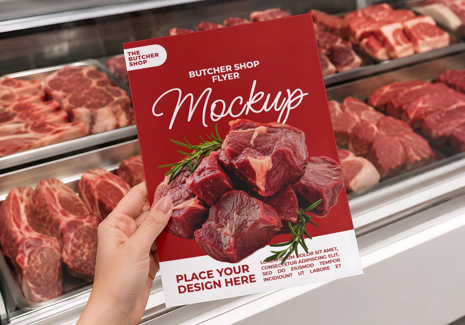 Premium Branding Steak Store Mockup