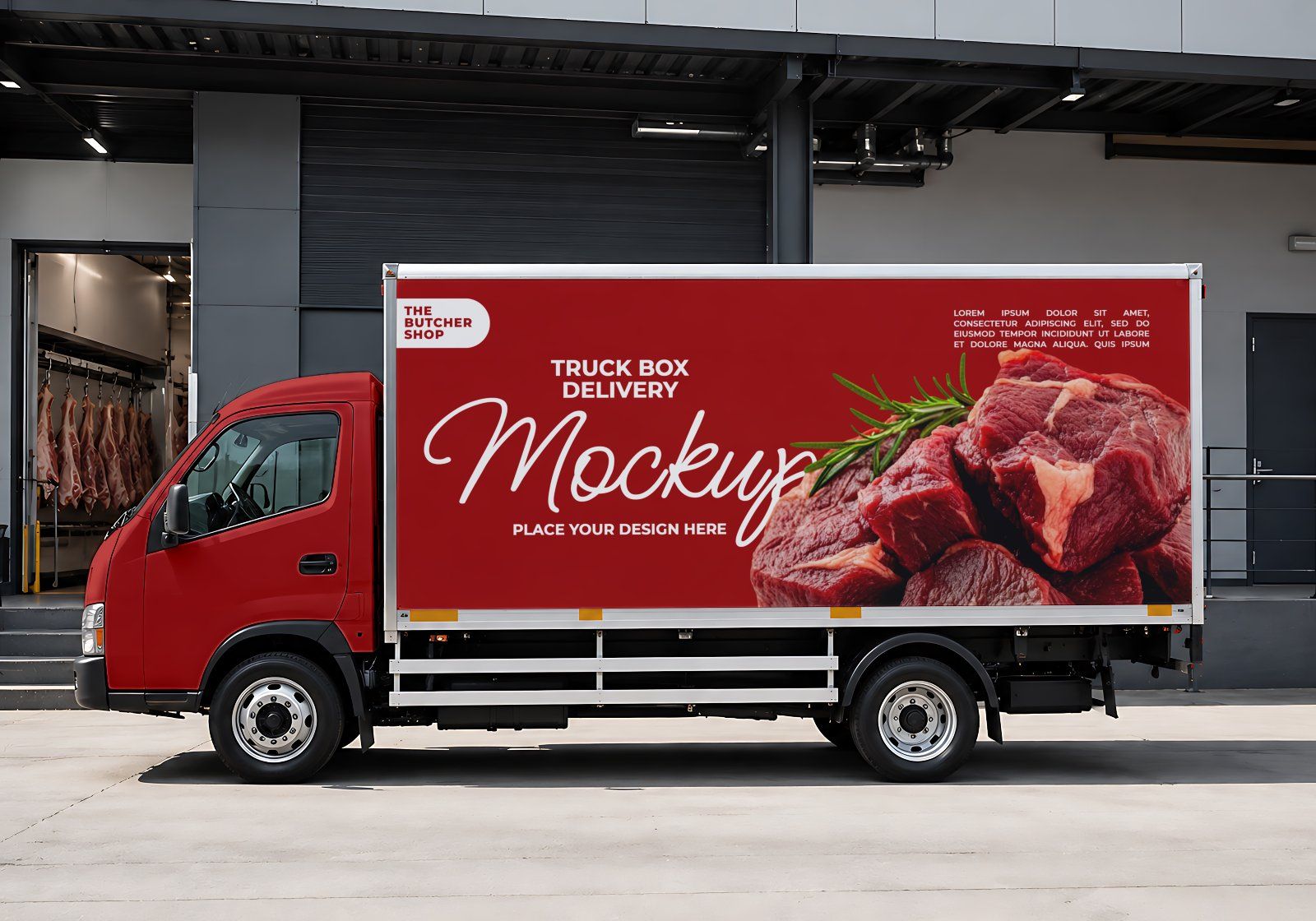 Premium Branding Steak Store Mockup