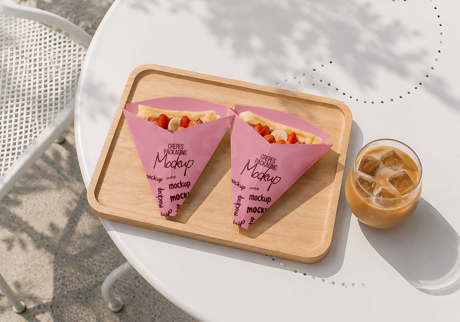 Premium Branding Pink Crepes Store Mockup — image 3