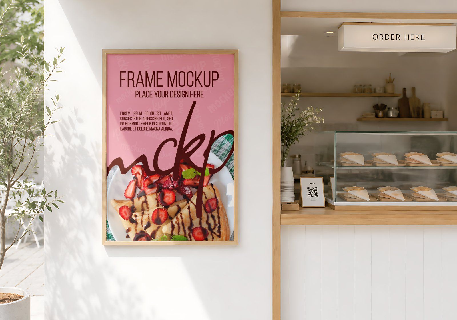 Premium Branding Pink Crepes Store Mockup — image 4