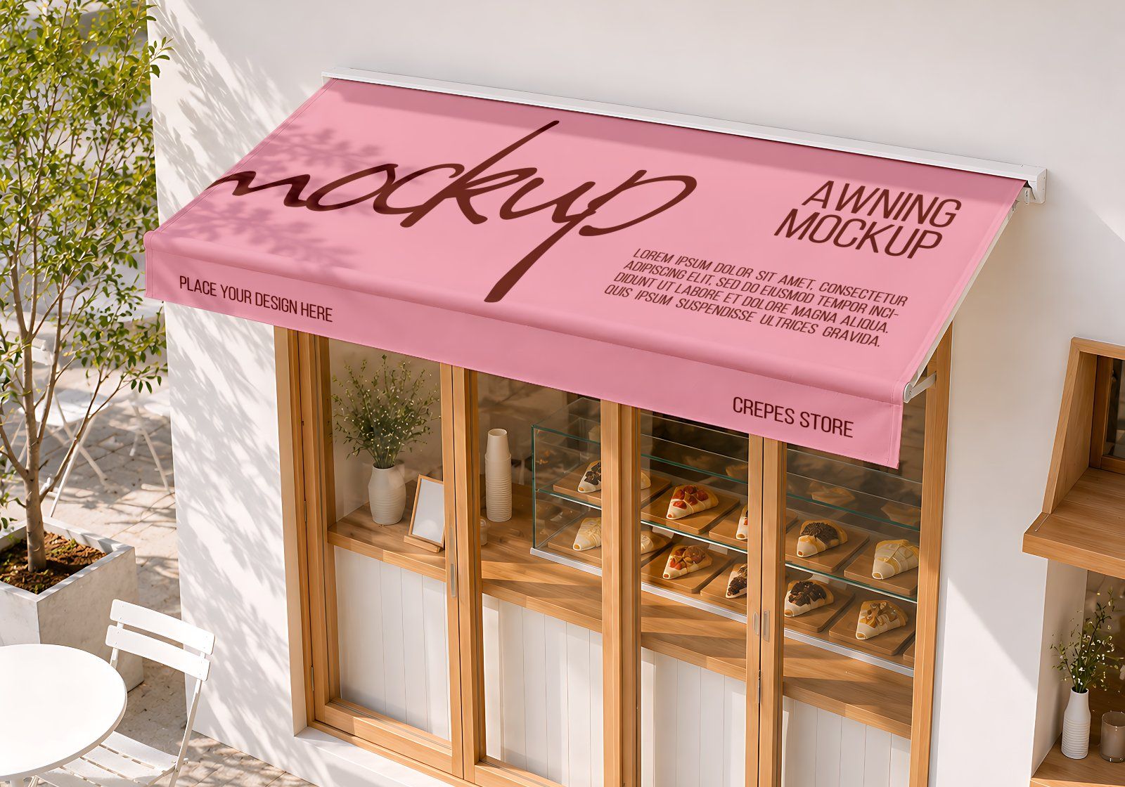 Premium Branding Pink Crepes Store Mockup — image 5