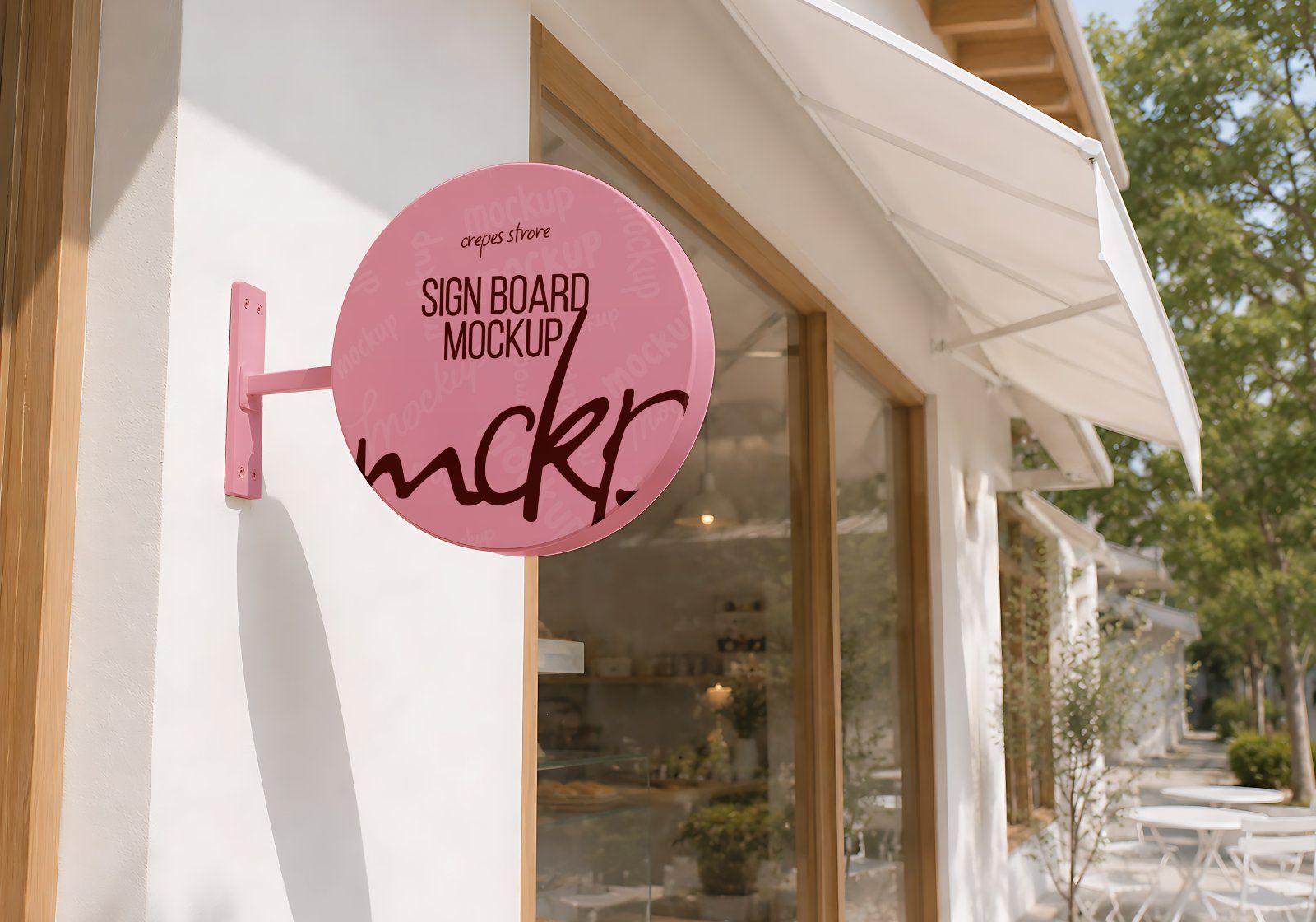 Premium Branding Pink Crepes Store Mockup — image 7