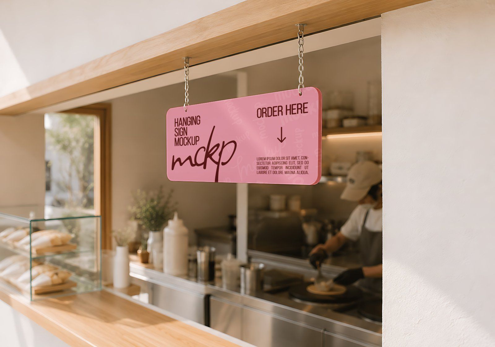 Premium Branding Pink Crepes Store Mockup — image 10