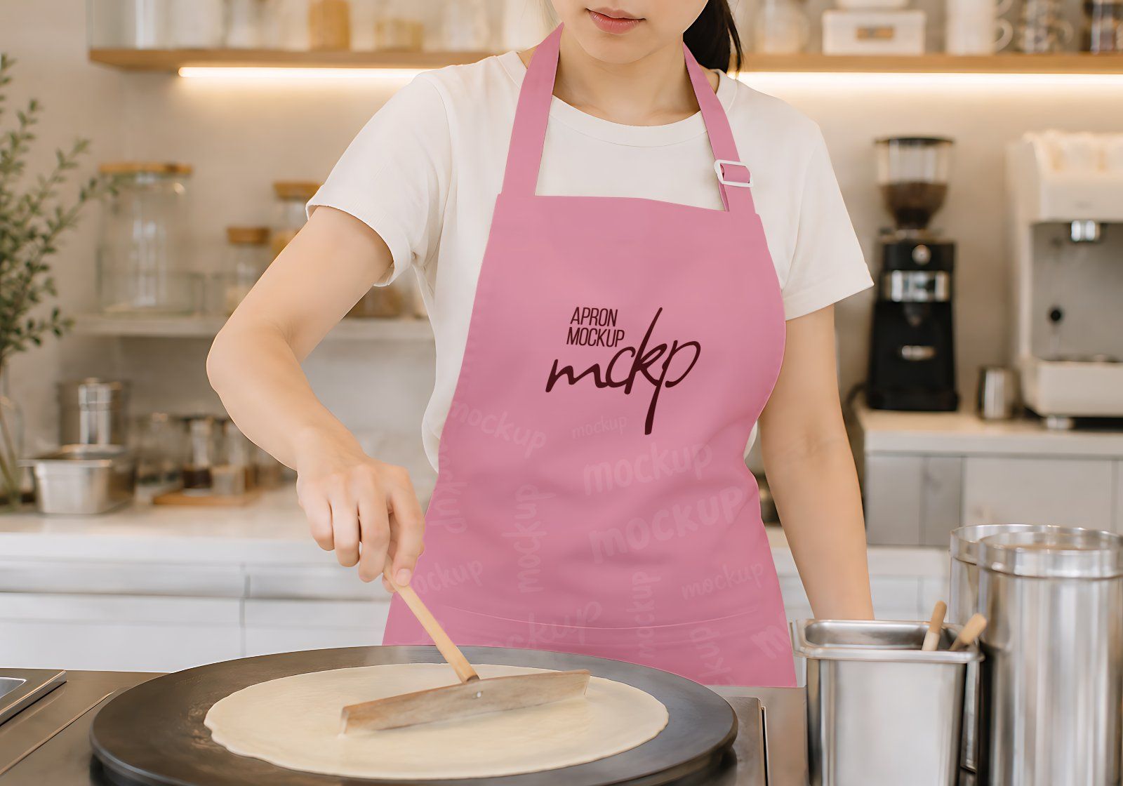 Premium Branding Pink Crepes Store Mockup — image 11