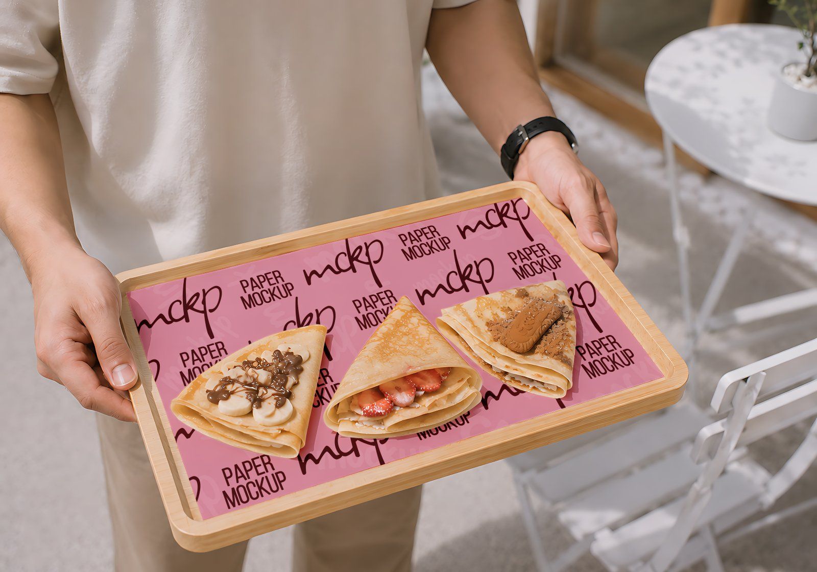 Premium Branding Pink Crepes Store Mockup — image 13