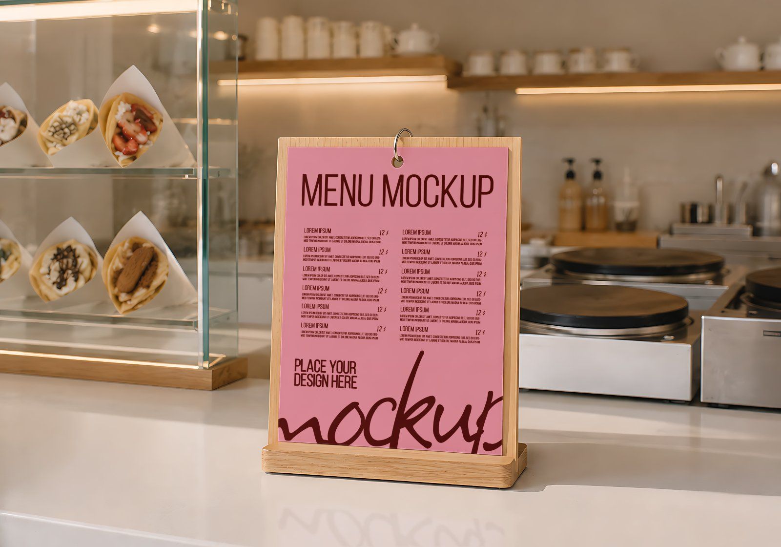 Premium Branding Pink Crepes Store Mockup — image 15