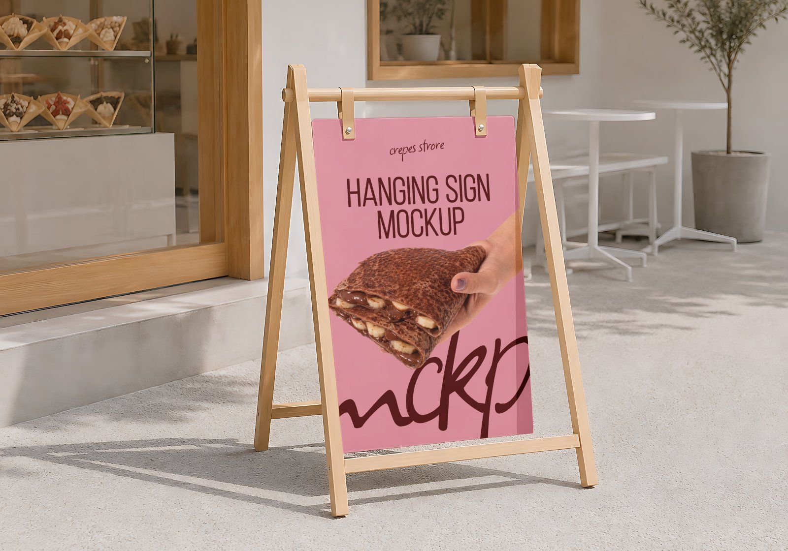 Premium Branding Pink Crepes Store Mockup — image 16
