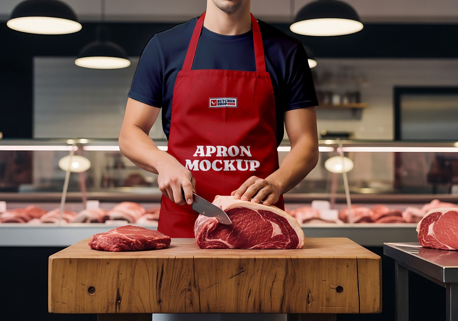 Meat & Fish Market Mockup Bundle – 15 PSD Templates for Butcher Shop Branding