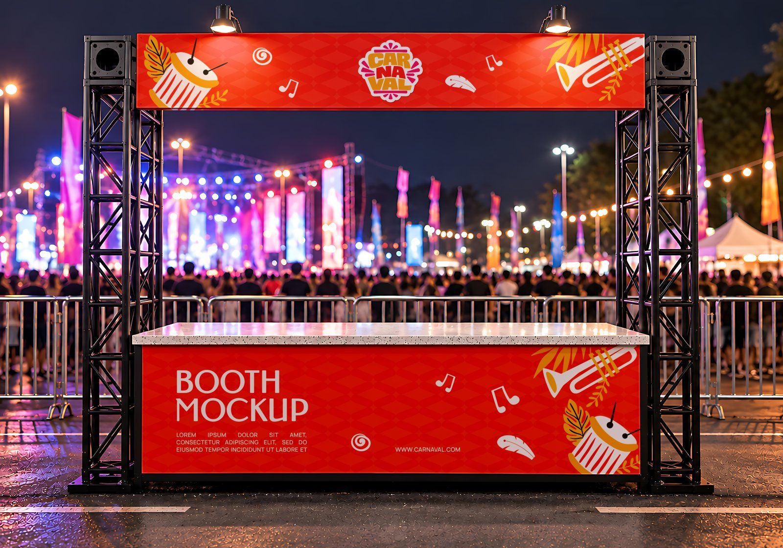 Carnival Parade & Entertainment Event 15 PSD Mockup Collection - Festival & Celebration Event Brandi — image 19