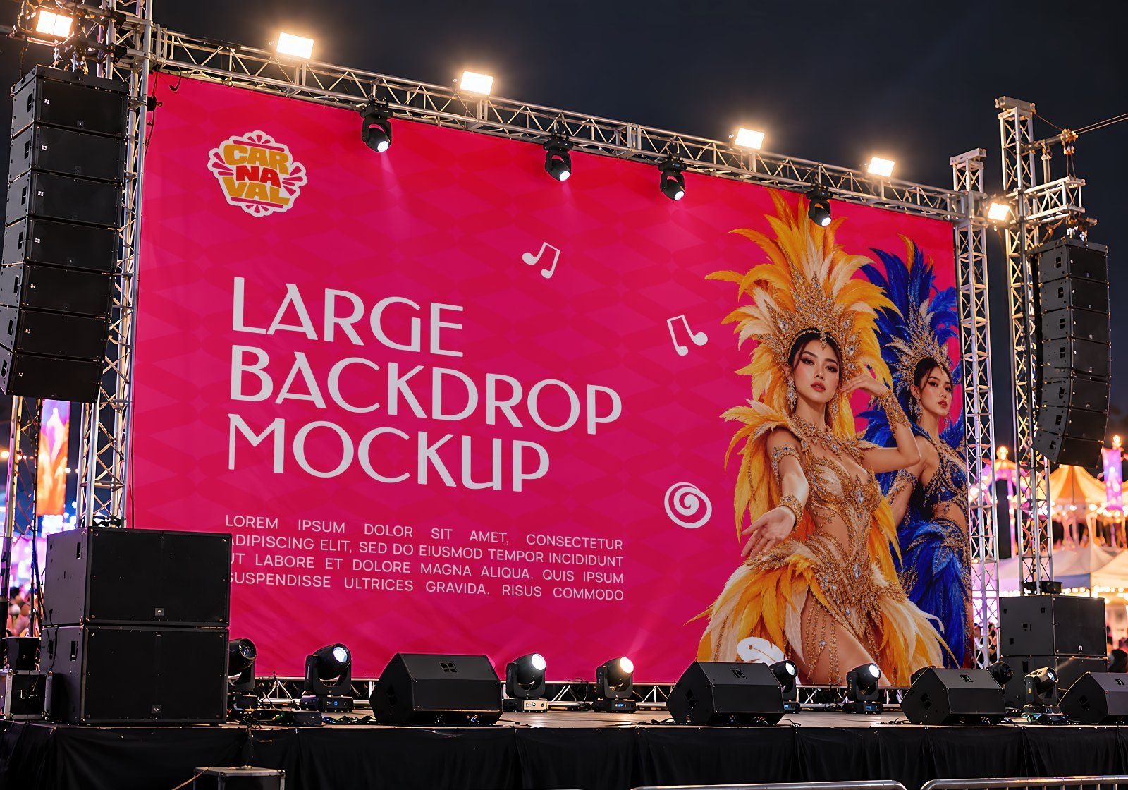 Carnival Parade & Entertainment Event 15 PSD Mockup Collection - Festival & Celebration Event Brandi — image 16