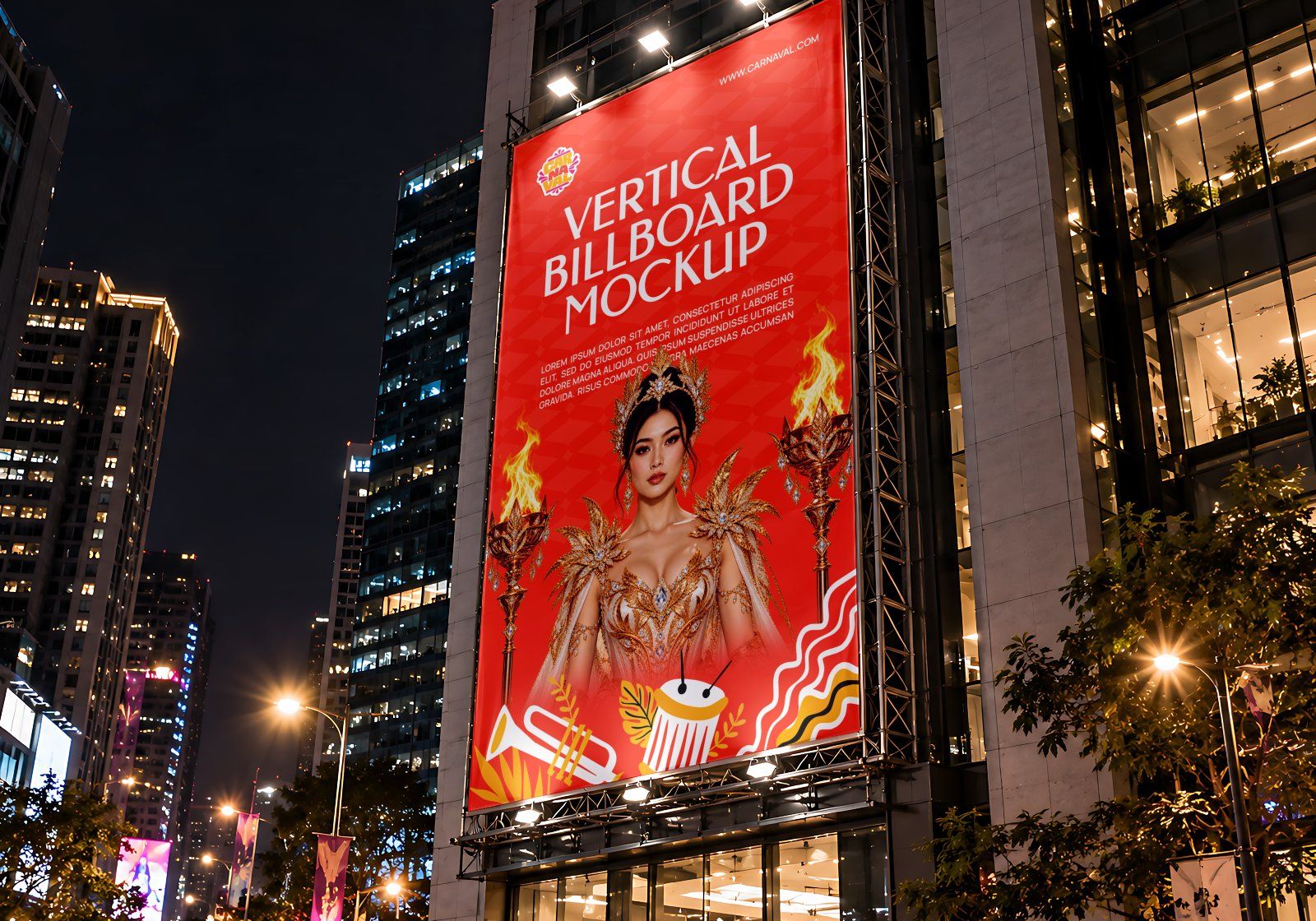 Carnival Parade & Entertainment Event 15 PSD Mockup Collection - Festival & Celebration Event Brandi — image 14
