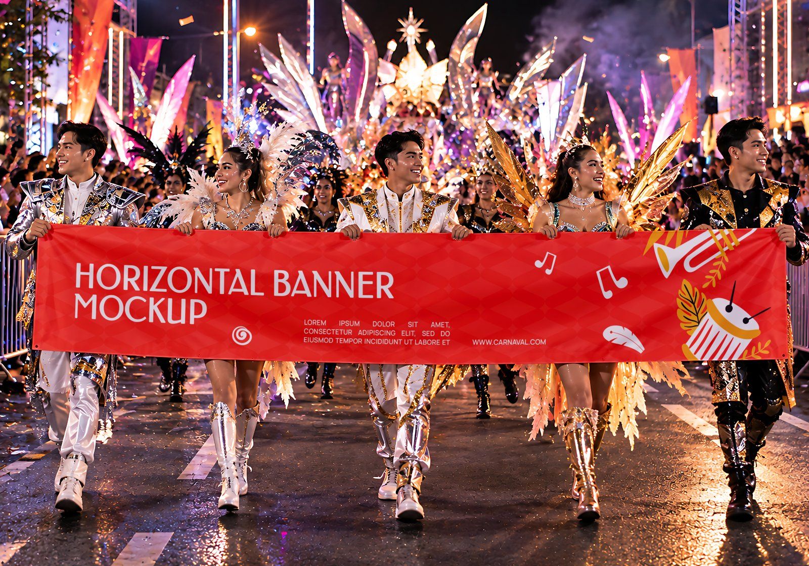 Carnival Parade & Entertainment Event 15 PSD Mockup Collection - Festival & Celebration Event Brandi — image 10