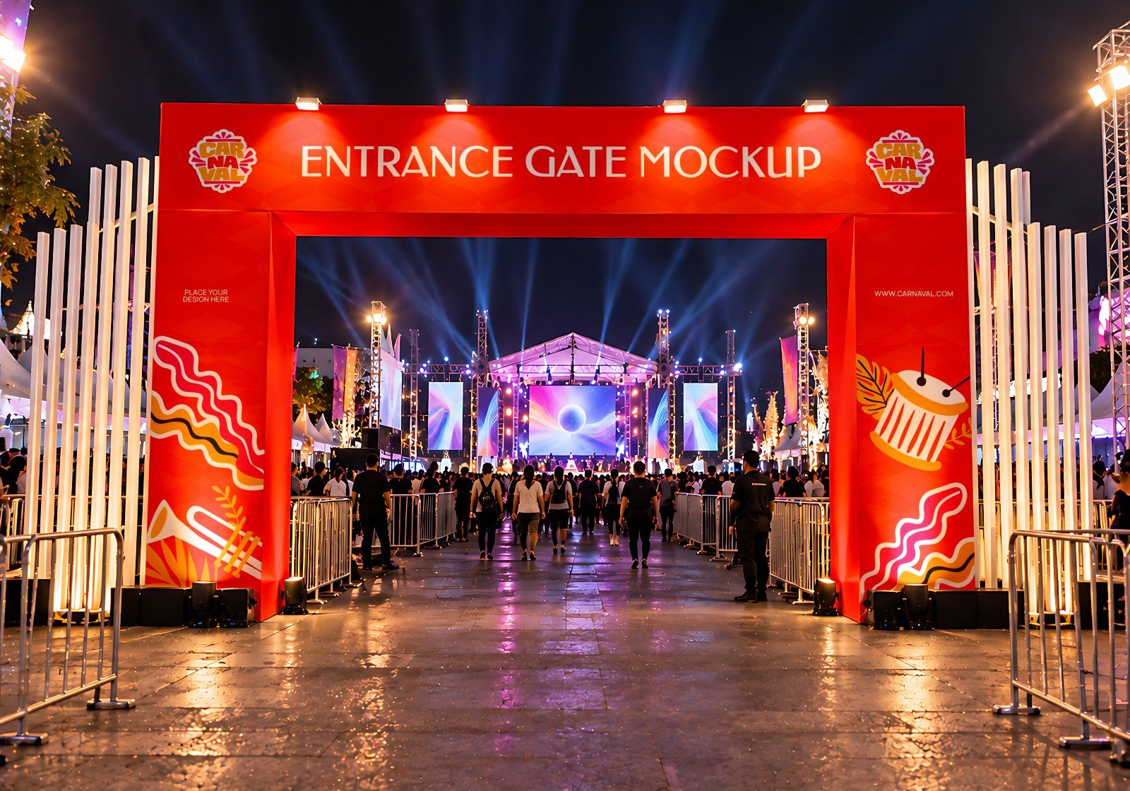 Carnival Parade & Entertainment Event 15 PSD Mockup Collection - Festival & Celebration Event Brandi — image 9
