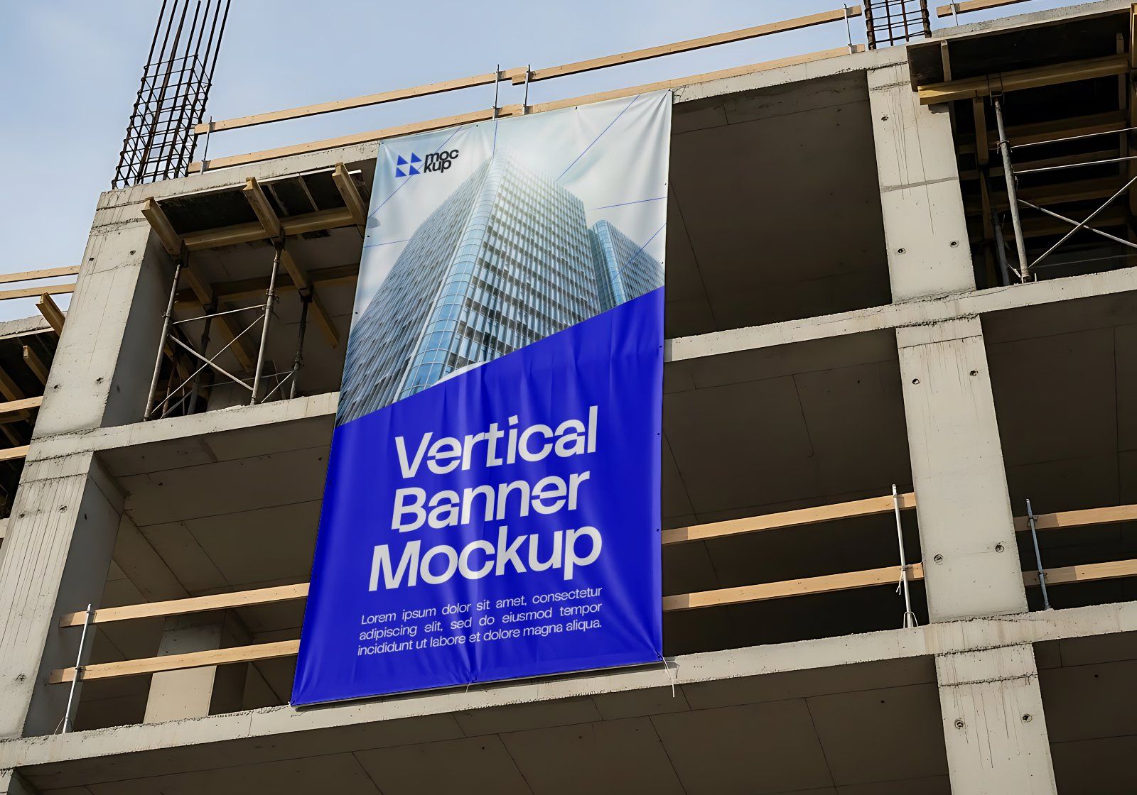 Premium Branding Project Construction Mockup