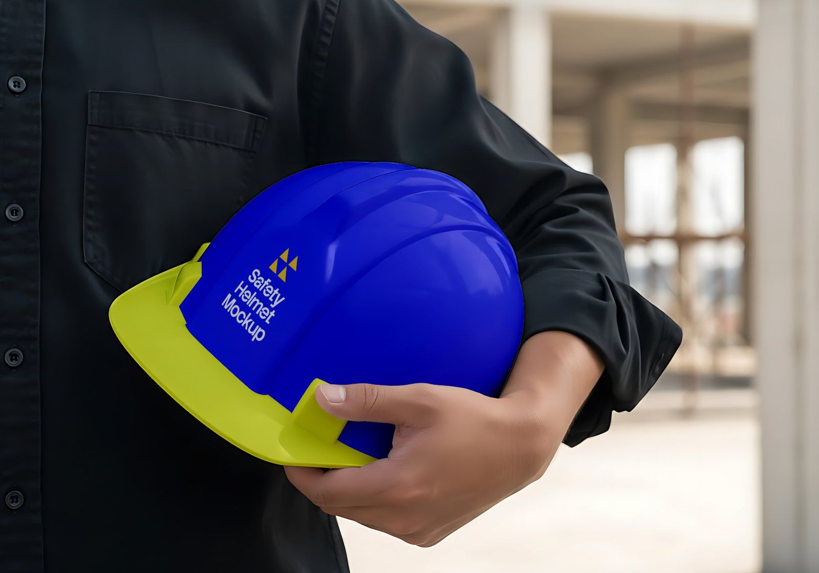 Premium Branding Project Construction Mockup