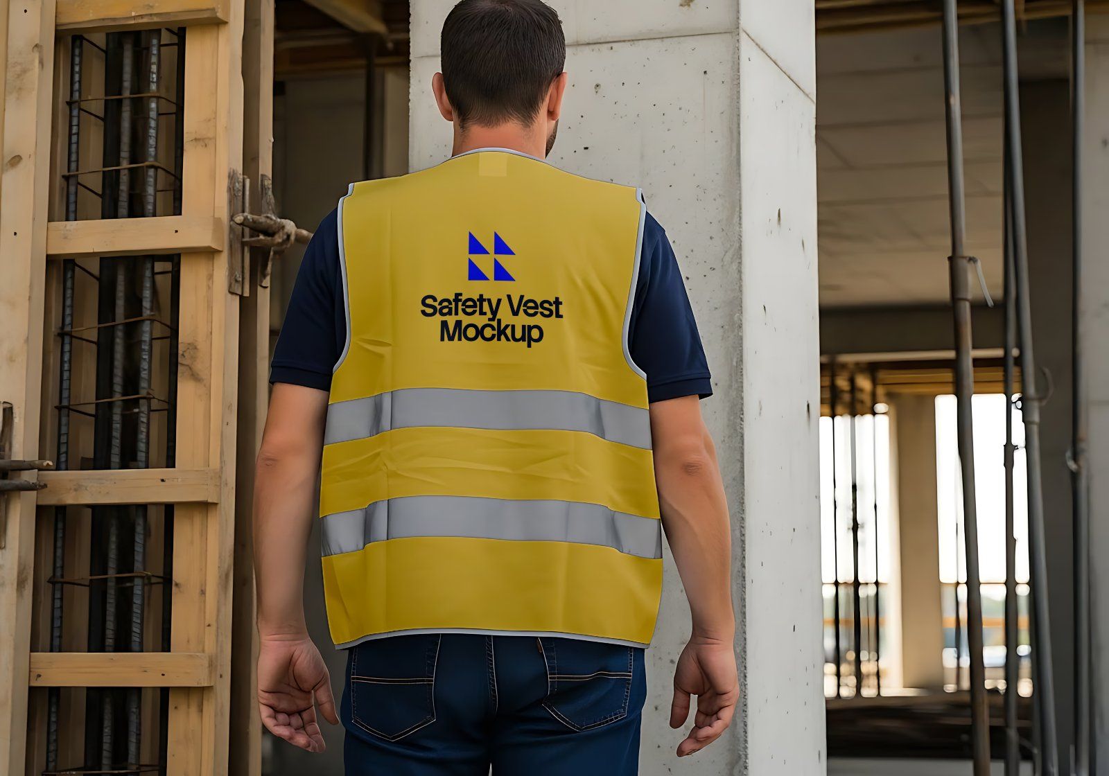 Premium Branding Project Construction Mockup