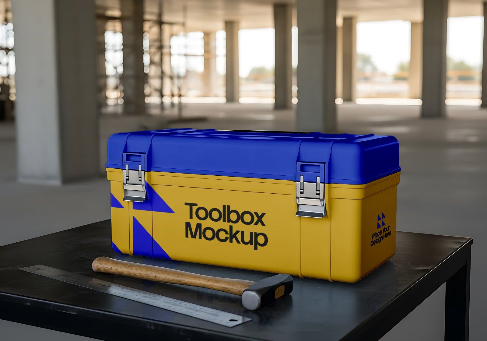 Premium Branding Project Construction Mockup