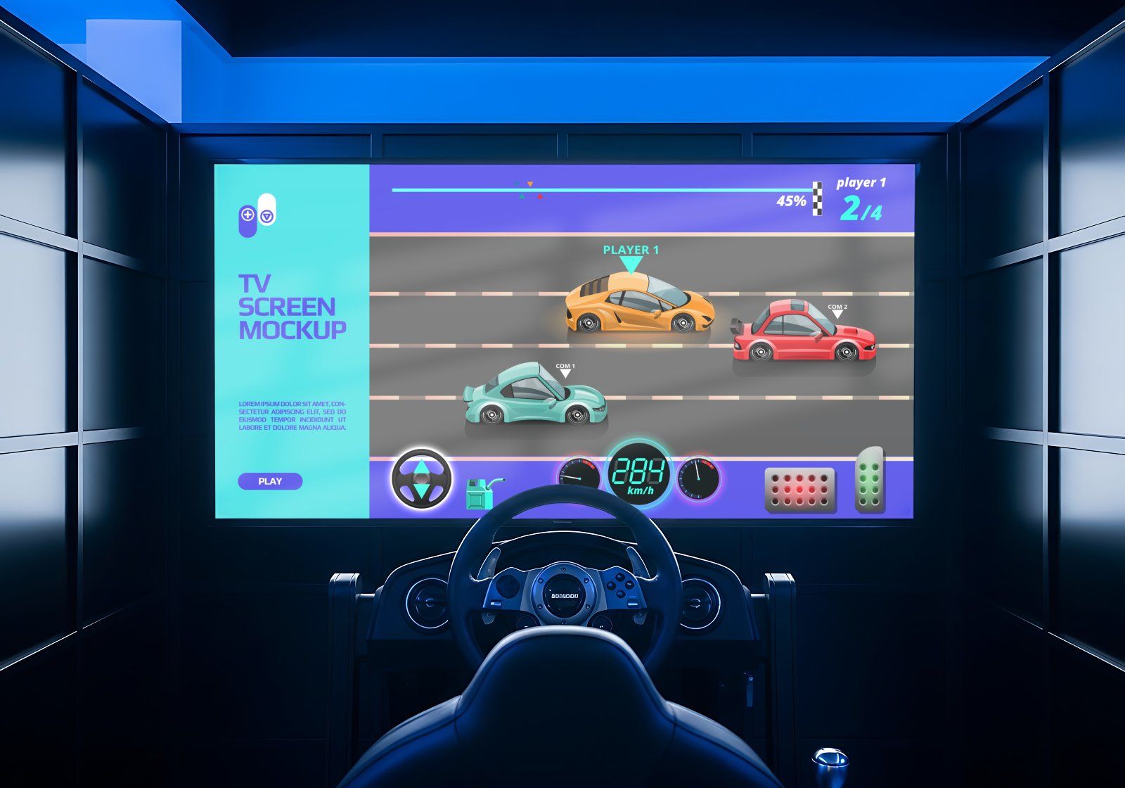 15 Premium Arcade Center Mockup Bundle Gaming Brand