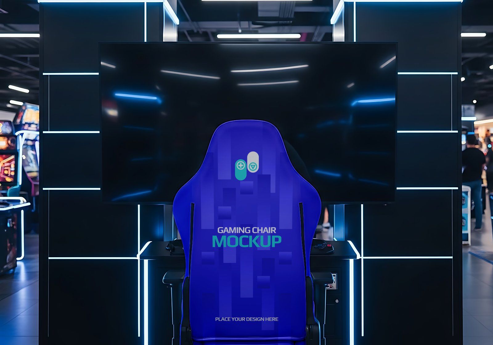 15 Premium Arcade Center Mockup Bundle Gaming Brand