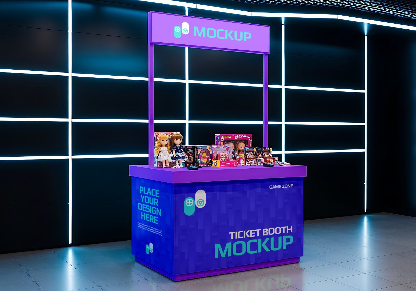 15 Premium Arcade Center Mockup Bundle Gaming Brand