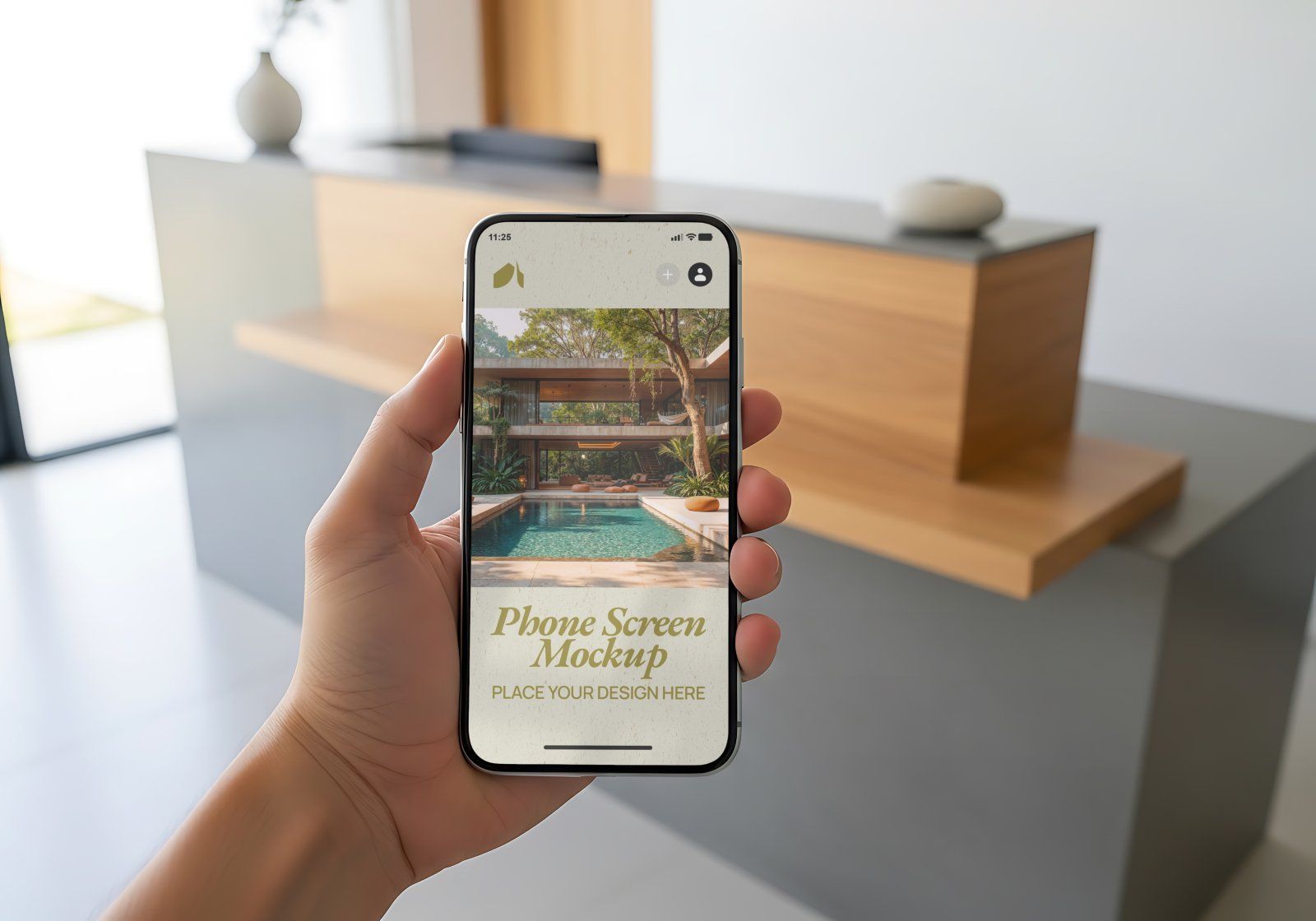 Premium Branding Items in Resort Mockup