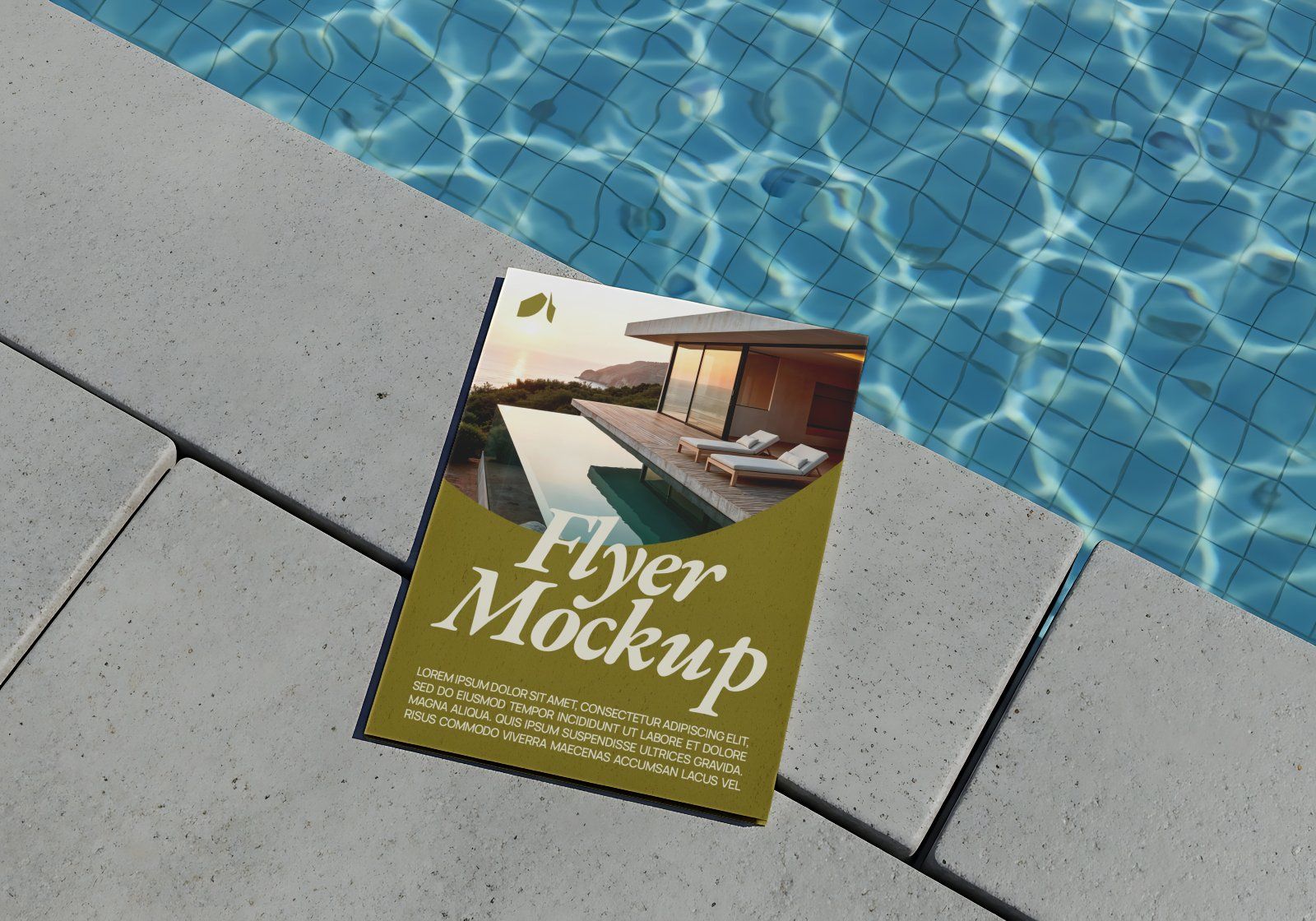 Premium Branding Items in Resort Mockup