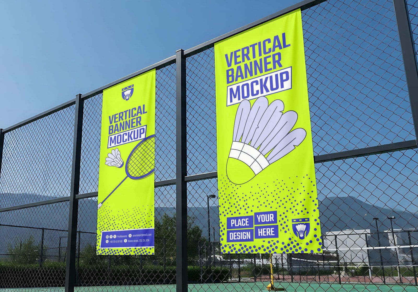 Premium Branding Badminton Mockup