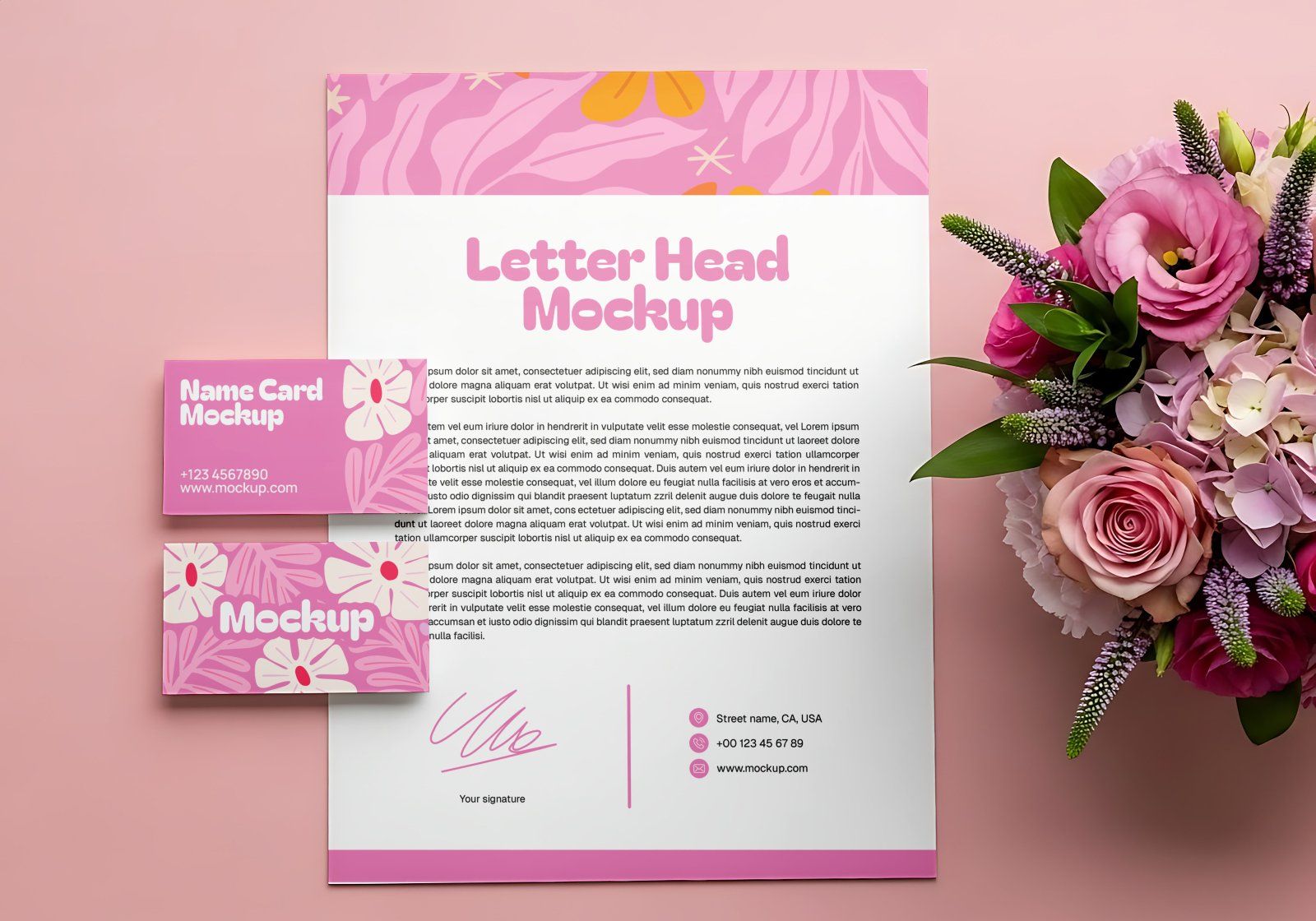 Florist Shop Mockup Bundle – 15 PSD Templates for Florist Branding & Packaging Design