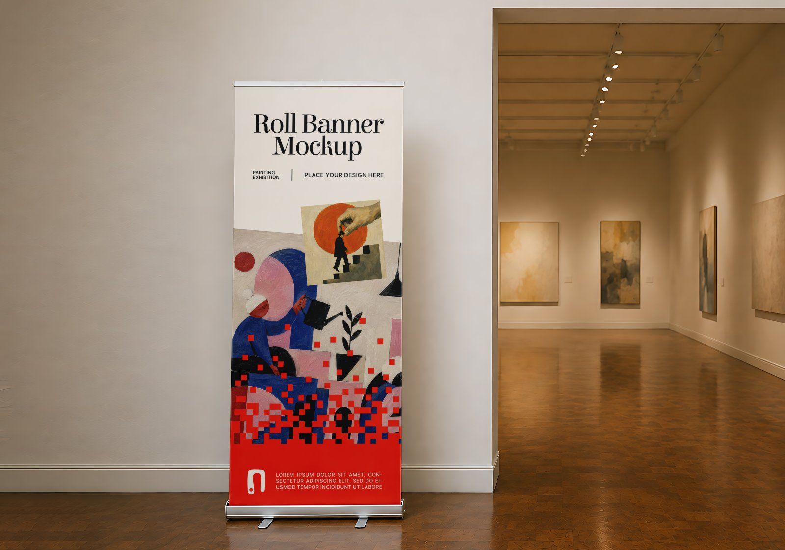 Art Exhibition Mockup Bundle - 15 PSD Templates  Art Gallery & Exhibition Brand Identity Mockup Set — image 11