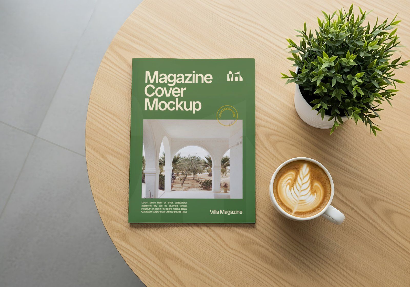 Premium Branding Villa Mockup