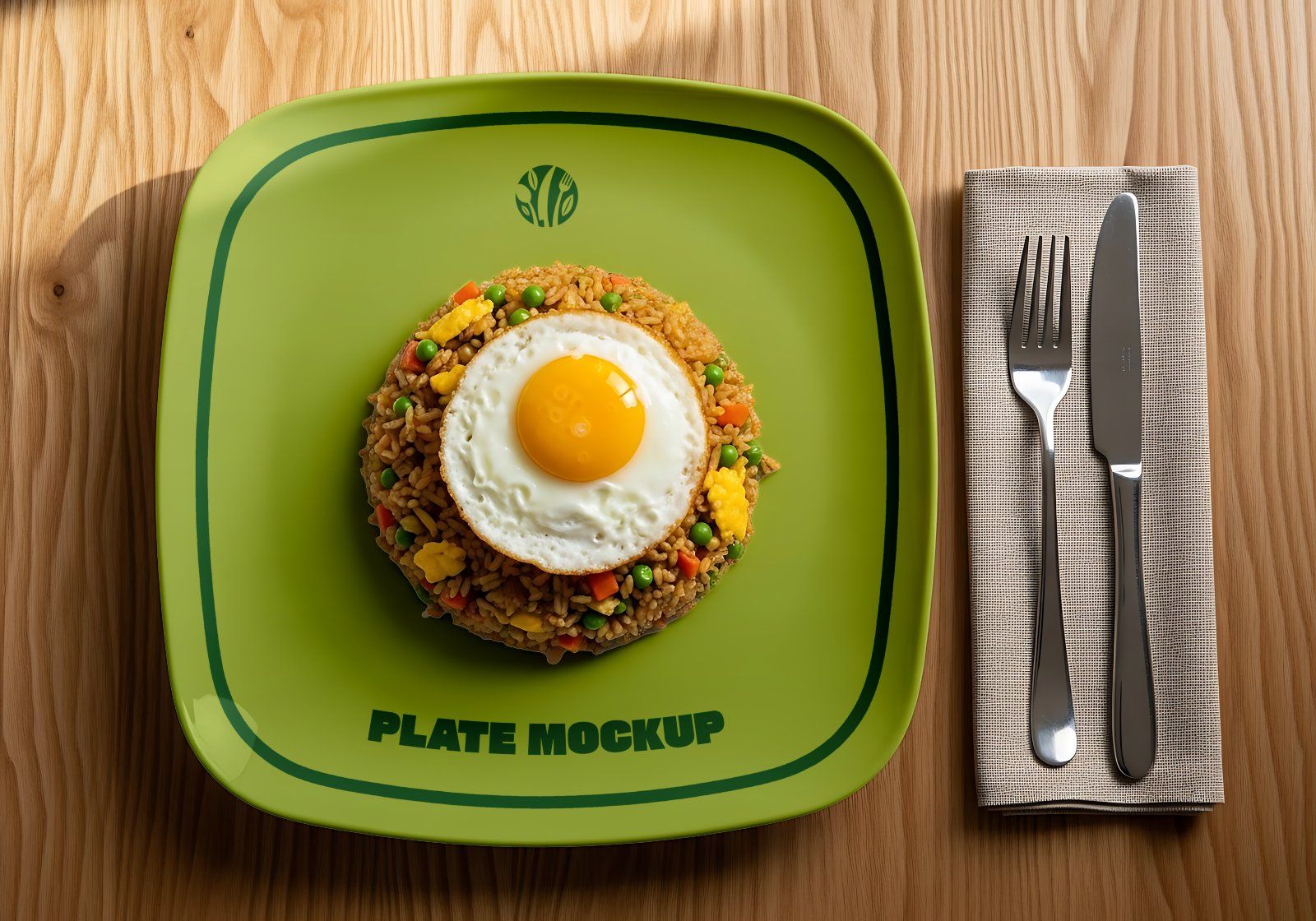 Premium Branding Green Restaurant Mockup