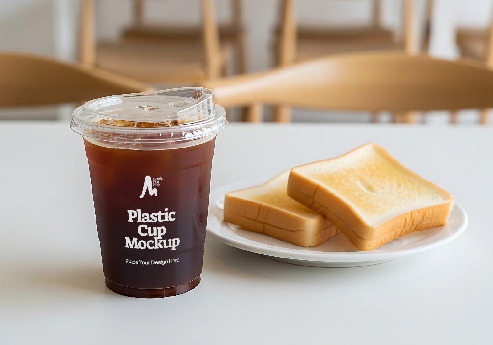 Breakfast Café Mockup Bundle PSD – Menu, Packaging, Apron & Coffee Branding Scene