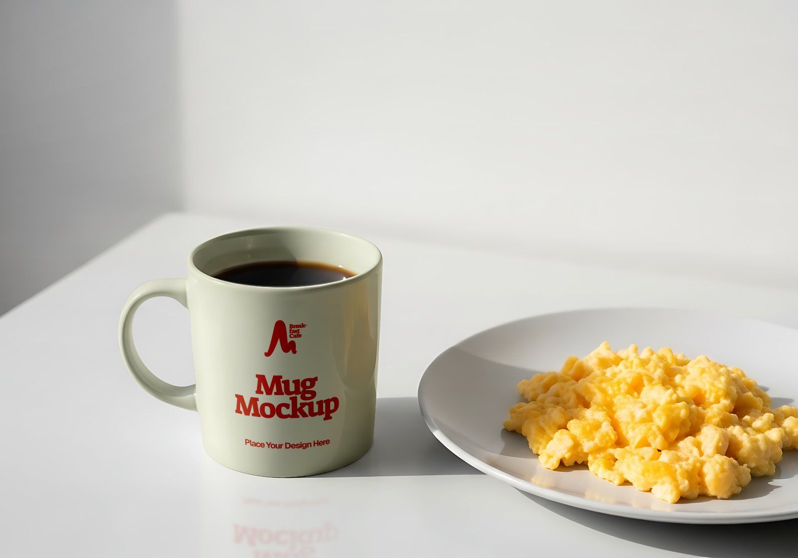 Breakfast Café Mockup Bundle PSD – Menu, Packaging, Apron & Coffee Branding Scene