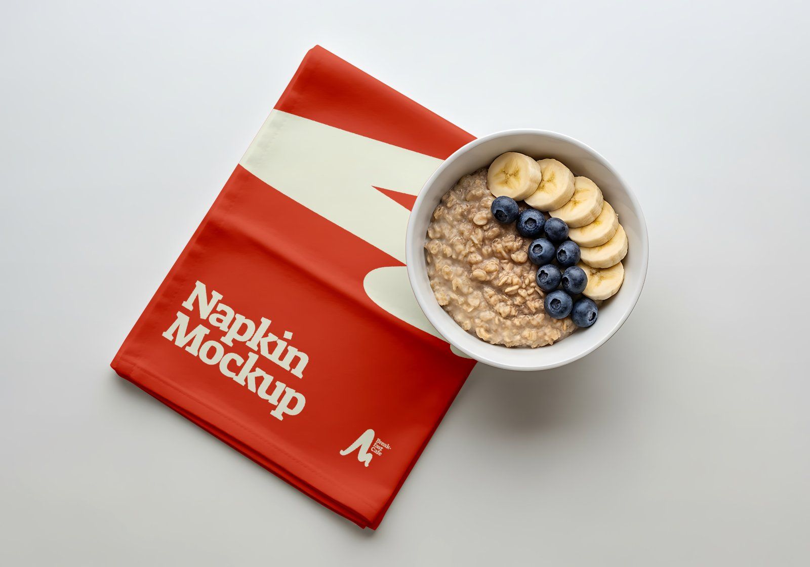 Breakfast Café Mockup Bundle PSD – Menu, Packaging, Apron & Coffee Branding Scene